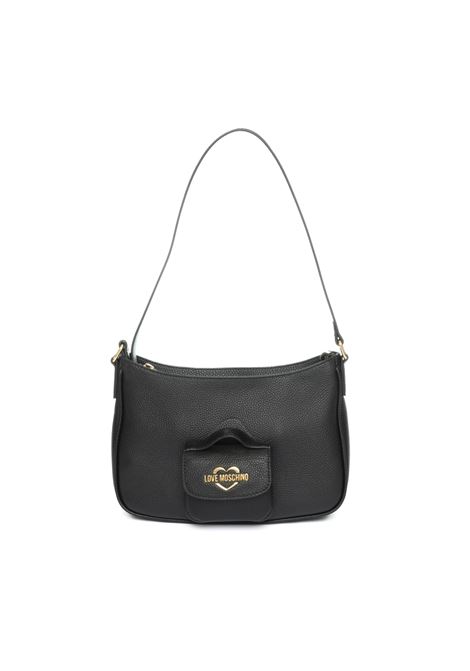 Black logo shoulder bag LOVE MOSCHINO | JC4106PP1LL11-00A